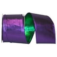 thumbnail image 1 of Reliant Ribbon - 92642W-321-40F, Lame Luxury Wired Edge Ribbon, Purple/green, 2-1/2 Inch, 10 Yards, 1 of 1