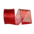 thumbnail image 1 of Reliant Ribbon - 92717W-065-40F, Wired Edgeb Mesh Metallic Wired Edge Ribbon, Red, 2-1/2 Inch, 10 Yards, 1 of 1
