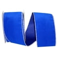 thumbnail image 1 of Reliant Ribbon - 92799W-050-40F, Velvet Color Wired Edge Ribbon, Royal, 2-1/2 Inch, 10 Yards, 1 of 1