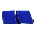 thumbnail image 1 of Reliant Ribbon - 92799W-502-10F, Velvet Color Wired Edge Ribbon, Royal/royal, 4 Inch, 10 Yards, 1 of 4