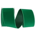 thumbnail image 1 of Reliant Ribbon - 92799W-510-40F, Velvet Color Wired Edge Ribbon, Emerald, 2-1/2 Inch, 10 Yards, 1 of 1