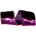 thumbnail image 1 of Reliant Ribbon - 92898W-064-10D, Designer Plush Velvet Elite Wire Edge Ribbon, Purple, 4 Inch, 5 Yards, 1 of 1