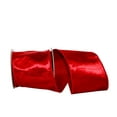 thumbnail image 1 of Reliant Ribbon - 92898W-065-10D, Designer Plush Velvet Elite Wire Edge Ribbon, Red, 4 Inch, 5 Yards, 1 of 3