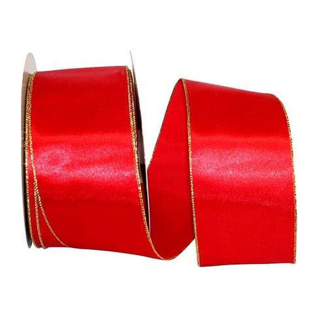 Reliant Ribbon - 92971W-994-10K, Satin Value Metallic Wired Edge Ribbon ...