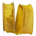 thumbnail image 1 of Reliant Ribbon - 92975W-035-09F, Dupioni Supreme Wired Edge Ribbon, Gold, 1-1/2 Inch, 10 Yards, 1 of 1