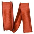 thumbnail image 1 of Reliant Ribbon - 92975W-049-09H, Dupioni Supreme Wired Edge Ribbon, Rust, 1-1/2 Inch, 20 Yards, 1 of 1