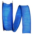 thumbnail image 1 of Reliant Ribbon - 92975W-053-09H, Dupioni Supreme Wired Edge Ribbon, Blue, 1-1/2 Inch, 20 Yards, 1 of 1