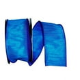 thumbnail image 1 of Reliant Ribbon - 92975W-053-40H, Dupioni Supreme Wired Edge Ribbon, Blue, 2-1/2 Inch, 20 Yards, 1 of 1