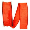thumbnail image 1 of Reliant Ribbon - 92975W-058-09H, Dupioni Supreme Wired Edge Ribbon, Orange, 1-1/2 Inch, 20 Yards, 1 of 1