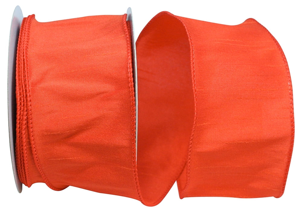Reliant Ribbon - 92975W-058-40F, Dupioni Supreme Wired Edge Ribbon ...