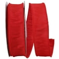 thumbnail image 1 of Reliant Ribbon - 92975W-065-09H, Dupioni Supreme Wired Edge Ribbon, Red, 1-1/2 Inch, 20 Yards, 1 of 1