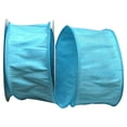 thumbnail image 1 of Reliant Ribbon - 92975W-077-40F, Dupioni Supreme Wired Edge Ribbon, Aqua, 2-1/2 Inch, 10 Yards, 1 of 1