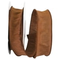 thumbnail image 1 of Reliant Ribbon - 92975W-092-09H, Dupioni Supreme Wired Edge Ribbon, Brown, 1-1/2 Inch, 20 Yards, 1 of 1