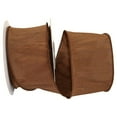 thumbnail image 1 of Reliant Ribbon - 92975W-092-40F, Dupioni Supreme Wired Edge Ribbon, Brown, 2-1/2 Inch, 10 Yards, 1 of 1