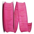 thumbnail image 1 of Reliant Ribbon - 92975W-175-09H, Dupioni Supreme Wired Edge Ribbon, Shocking Pink, 1-1/2 Inch, 20 Yards, 1 of 1