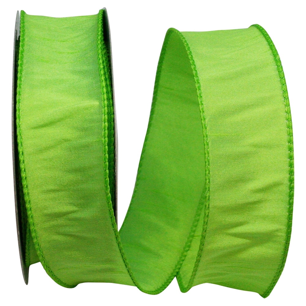 Reliance Ribbon Reliant Ribbon - 92975W-204-09F, Dupioni Supreme Wired Edge Ribbon ...