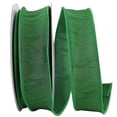 thumbnail image 1 of Reliant Ribbon - 92975W-510-09H, Dupioni Supreme Wired Edge Ribbon, Emerald, 1-1/2 Inch, 20 Yards, 1 of 1