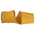 thumbnail image 1 of Reliant Ribbon - 92975W-688-10F, Dupioni Supreme Wired Edge Ribbon, Mustard, 4 Inch, 10 Yards, 1 of 1