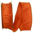 thumbnail image 1 of Reliant Ribbon - 92975W-762-09F, Dupioni Supreme Wired Edge Ribbon, Tangerine, 1-1/2 Inch, 10 Yards, 1 of 1
