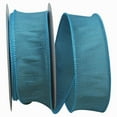 thumbnail image 1 of Reliant Ribbon - 92975W-913-09F, Dupioni Supreme Wired Edge Ribbon, Turquoise, 1-1/2 Inch, 10 Yards, 1 of 1