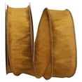 thumbnail image 1 of Reliant Ribbon - 92975W-974-09F, Dupioni Supreme Wired Edge Ribbon, Antique Gold, 1-1/2 Inch, 10 Yards, 1 of 1
