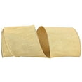 thumbnail image 1 of Reliant Ribbon - 93009W-974-10F, Glitter Dupioni Solid Wired Edge Ribbon, Antique Gold, 4 Inch, 10 Yards, 1 of 1