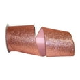thumbnail image 1 of Reliant Ribbon - 93073W-699-10F, Gala Glimmer 2 Wired Edge Ribbon, Rose Gold, 4 Inch, 10 Yards, 1 of 1
