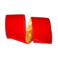 thumbnail image 1 of Reliant Ribbon - 93078W-994-10F, Plush Velvet Gold Back Wired Edge Ribbon, Red/gold, 4 Inch, 10 Yards, 1 of 1