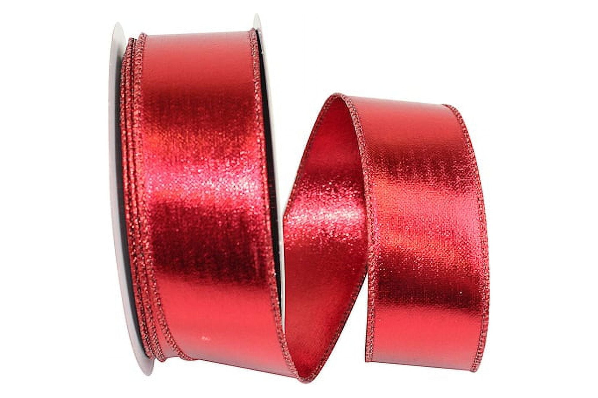  MEEDEE Rust Satin Ribbon 1-1/2 inch Rust Ribbon Double