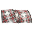 thumbnail image 1 of Reliant Ribbon - 93181W-001-10F, Lauren Plaid Stitches Wired Edge Ribbon, Multi, 4 Inch, 10 Yards, 1 of 1