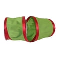 thumbnail image 1 of Reliant Ribbon 93216W-601-10F 4 in. 10 Yards Grand Edge Dupioni Wired Edge Ribbon, Lime & Red, 1 of 1