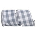 thumbnail image 1 of Reliant Ribbon 93228W-900-40F 2.5 in. Celine Plaid Twill Wired Edge Ribbon, Grey - 10 Yards, 1 of 1