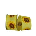 thumbnail image 1 of Reliant Ribbon - 93255W-079-40F, Sunflower Linen Day We Ribbon, Yellow, 2-1/2 Inch, 10 Yards, 1 of 1