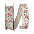 thumbnail image 1 of Reliant Ribbon - 93256W-810-09H, Victorian Rose Hopsack We Ribbon, Ivory, 1-1/2 Inch, 20 Yards, 1 of 1