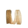 thumbnail image 1 of Reliant Ribbon - 93290W-035-09H, Glitter Web Mesh Metallic Wired Edge Ribbon, Gold, 1-1/2 Inch, 20 Yards, 1 of 1