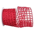 thumbnail image 1 of Reliant Ribbon - 93344W-065-10F, Grand Jute Box Sparkle Wired Edge Ribbon, Red, 4 Inch, 10 Yards, 1 of 1
