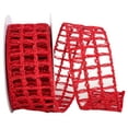 thumbnail image 1 of Reliant Ribbon - 93344W-065-40F, Grand Jute Box Sparkle Wired Edge Ribbon, Red, 2-1/2 Inch, 10 Yards, 1 of 1