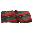 thumbnail image 1 of Reliant Ribbon - 93427W-001-10F, Jordan Reserve Plaid Wired Edge Ribbon, Multi, 4 Inch, 10 Yards, 1 of 1