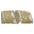 thumbnail image 1 of Reliant Ribbon - 93441W-810-10D, Dupioni Regal Trim Jewel Scroll Emb Ribbon, Ivory, 4 Inch, 5 Yards, 1 of 1