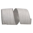 thumbnail image 1 of Reliant Ribbon 93494W-981-40F 2.5 in. 10 Yards Glitter Velvet Crushed Metallic Lame Backed Wired Edge Ribbon, White & Silver, 1 of 1