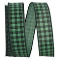 thumbnail image 1 of Reliant Ribbon - 93566W-142-09H, Buffalo Woodland Small Check Wired Edge Ribbon, Green/black, 1-1/2 Inch, 20 Yards, 1 of 1