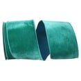 thumbnail image 1 of Reliant Ribbon - 93592W-510-10F, Regal Velvet Plush Wired Edge Ribbon, Emerald, 4 Inch, 10 Yards, 1 of 1
