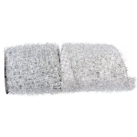 Reliant Ribbon - 93689W-070-25F, Ribbon, Silver, 5-1/2 Inch, 10 Yards