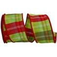 thumbnail image 1 of Reliant Ribbon - 93714W-601-40F, Ribbon, Lime/red, 2-1/2 Inch, 10 Yards, 1 of 1