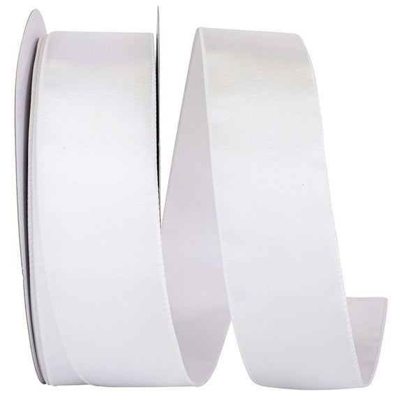 Reliant Ribbon - 93855W-030-40K, Ribbon, White, 2-1/2 Inch, 50 Yards