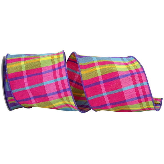 Reliant Ribbon - 93878W-001-10F, Ribbon, Multi, 4 Inch, 10 Yards
