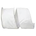 thumbnail image 1 of Reliant Ribbon 93912W-030-10F 4 in. 10 Yards Velvet Plush Tissue Backed Wired Edge Ribbon, White, 1 of 1