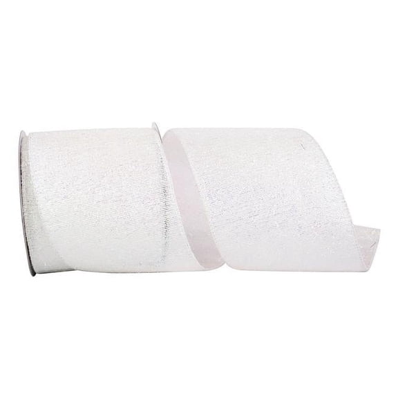 Reliant Ribbon 94022W-089-10F 4 in. 10 Yards Frizette Metallic Wonder Wired Edge Ribbon, Iridescent