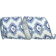 thumbnail image 1 of Reliant Ribbon - 94154W-685-10F, Ribbon, White/blue, 4 Inch, 10 Yards, 1 of 1