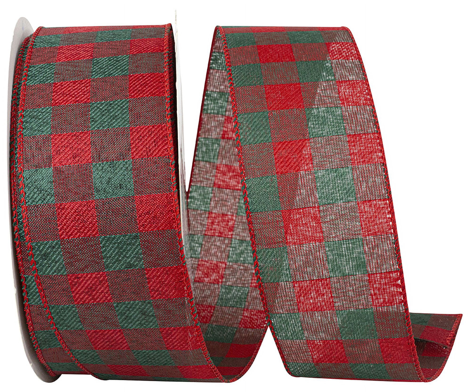 Reliant Ribbon - 94167W-985-40K, Ribbon, Red/green, 2-1/2 Inch, 50 ...